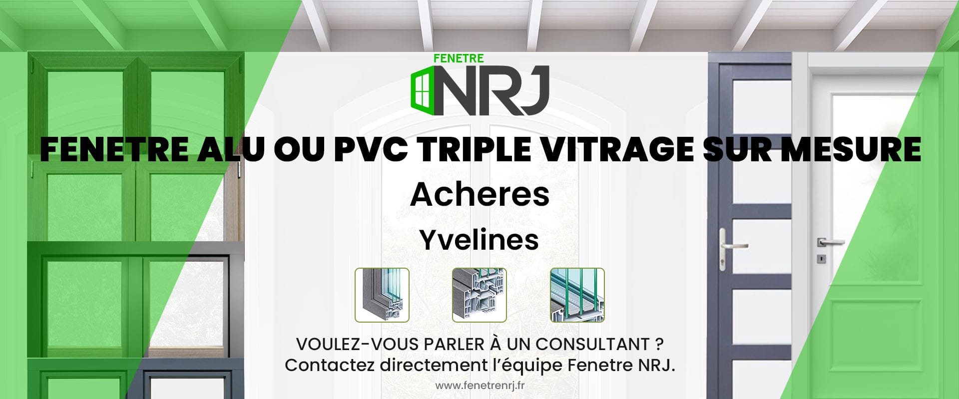 Fenetre alu ou PVC triple vitrage sur mesure Acheres Yvelines Fenetre alu ou PVC triple vitrage sur mesure Yvelines Acheres