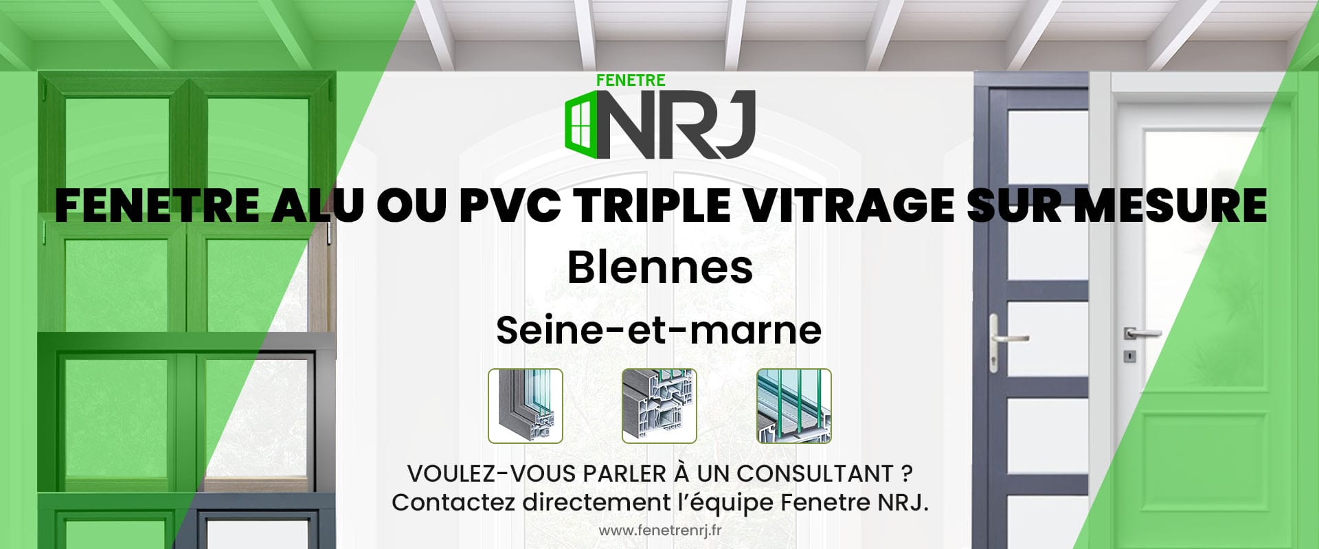 Fenetre alu ou PVC triple vitrage sur mesure Blennes Seine-et-marne Fenetre alu ou PVC triple vitrage sur mesure Seine-et-marne Blennes
