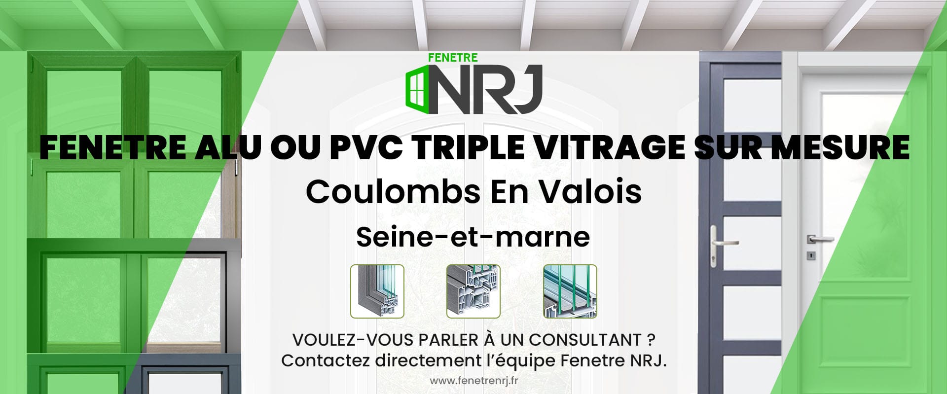 Fenetre alu ou PVC triple vitrage sur mesure Coulombs En Valois Seine-et-marne Fenetre alu ou PVC triple vitrage sur mesure Seine-et-marne Coulombs En Valois