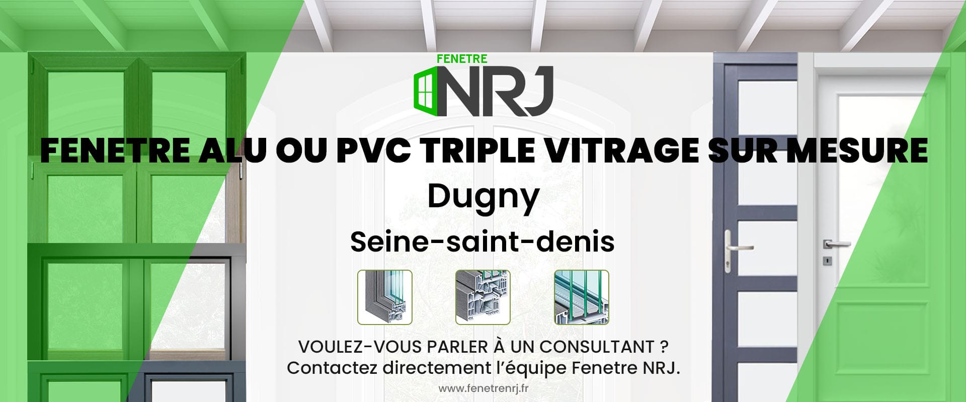 Fenetre alu ou PVC triple vitrage sur mesure Dugny Seine-saint-denis Fenetre alu ou PVC triple vitrage sur mesure Seine-saint-denis Dugny