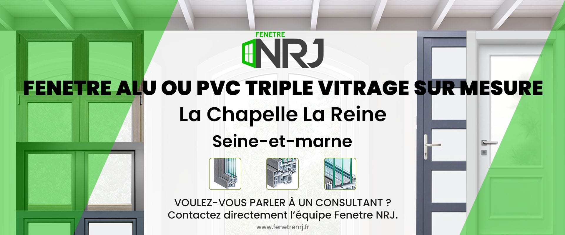 Fenetre alu ou PVC triple vitrage sur mesure La Chapelle La Reine Seine-et-marne Fenetre alu ou PVC triple vitrage sur mesure Seine-et-marne La Chapelle La Reine