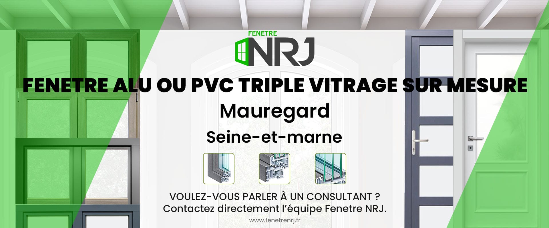 Fenetre alu ou PVC triple vitrage sur mesure Mauregard Seine-et-marne Fenetre alu ou PVC triple vitrage sur mesure Seine-et-marne Mauregard