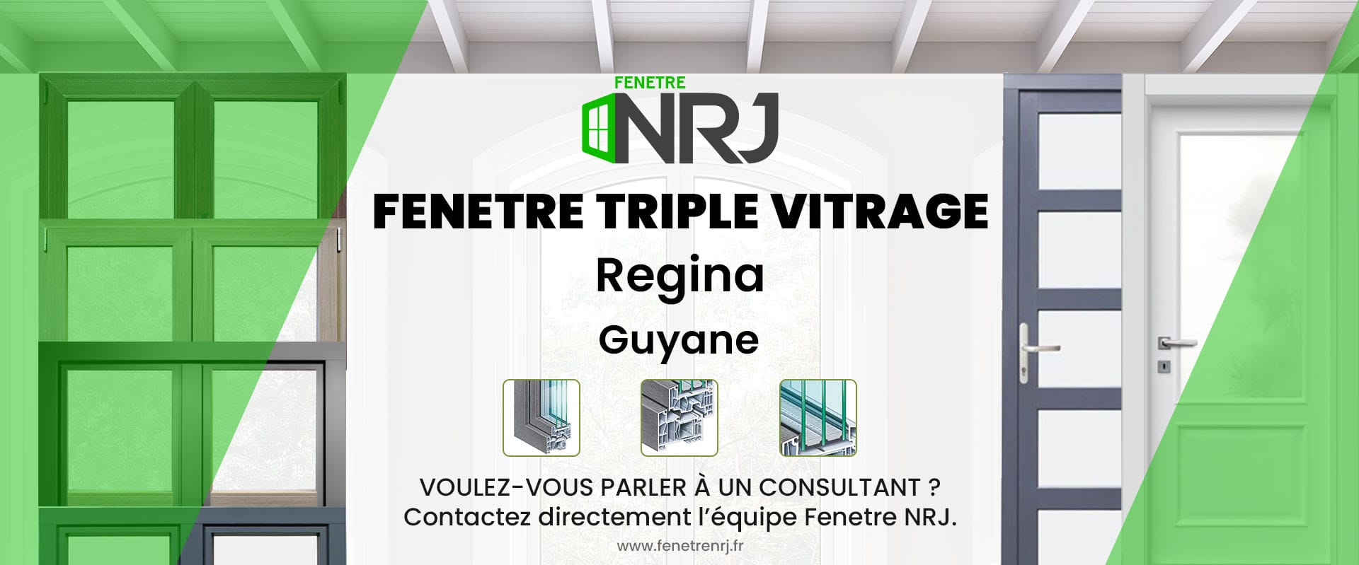 Fenetre triple vitrage Regina Guyane Fenetre triple vitrage Guyane Regina