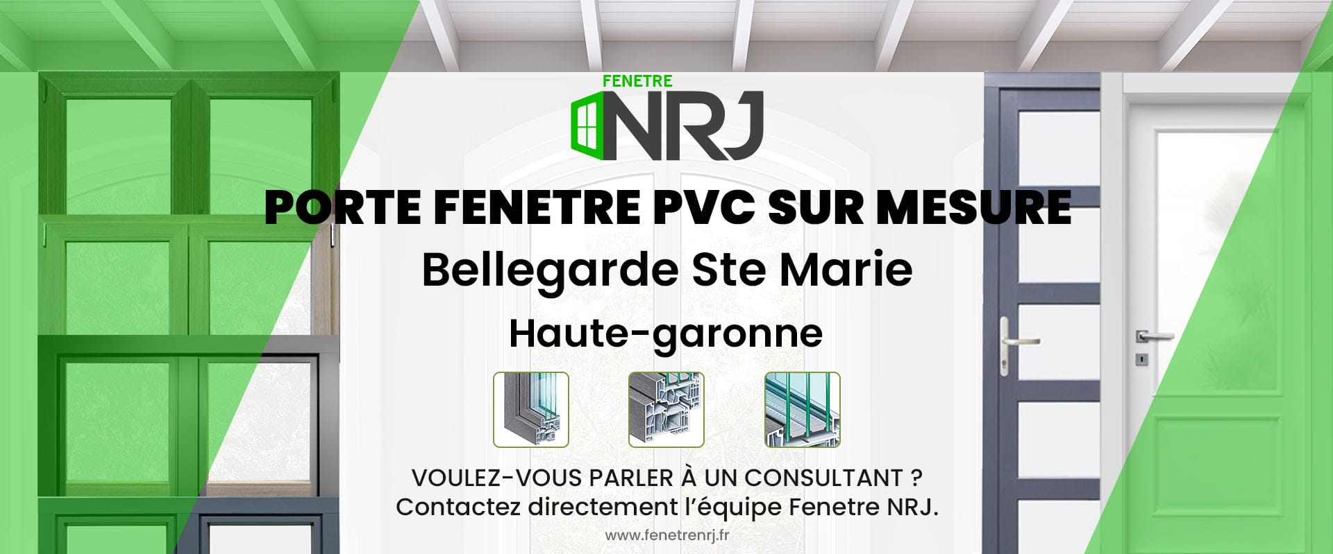 Porte fenetre PVC sur mesure Bellegarde Ste Marie Haute-garonne Porte fenetre PVC sur mesure Haute-garonne Bellegarde Ste Marie