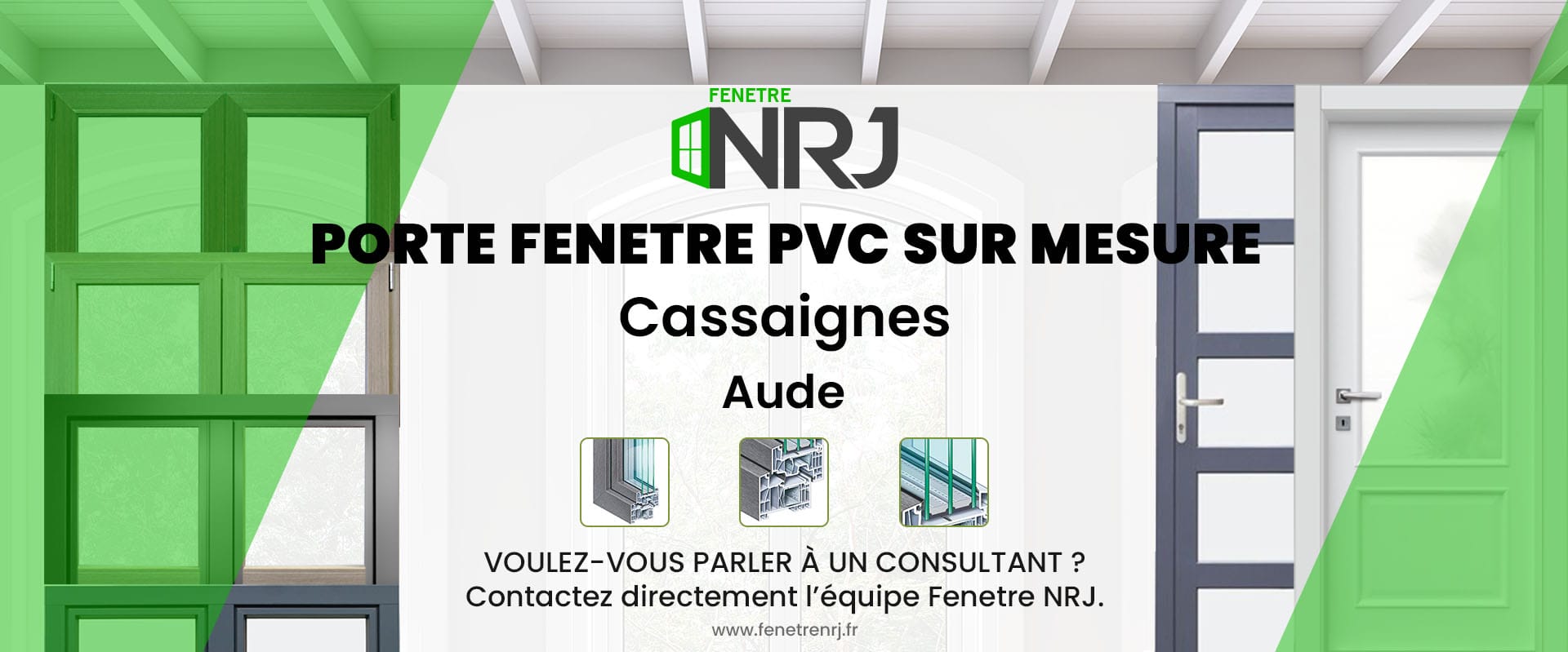Porte fenetre PVC sur mesure Cassaignes Aude Porte fenetre PVC sur mesure Aude Cassaignes