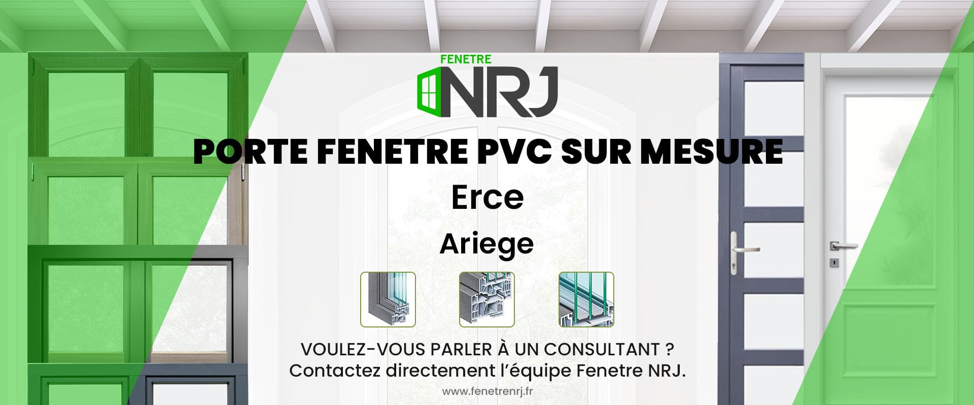 Porte fenetre PVC sur mesure Erce Ariege Porte fenetre PVC sur mesure Ariege Erce