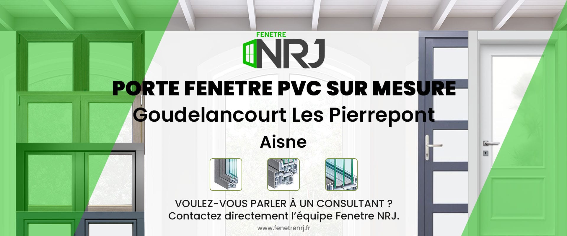 Porte fenetre PVC sur mesure Goudelancourt Les Pierrepont Aisne Porte fenetre PVC sur mesure Aisne Goudelancourt Les Pierrepont