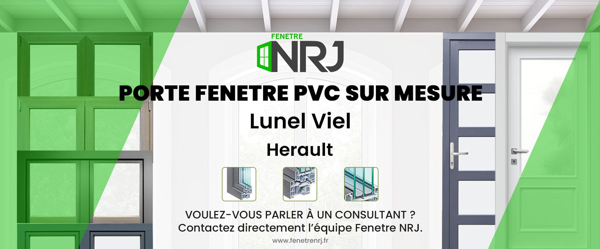 Porte fenetre PVC sur mesure Lunel Viel Herault Porte fenetre PVC sur mesure Herault Lunel Viel