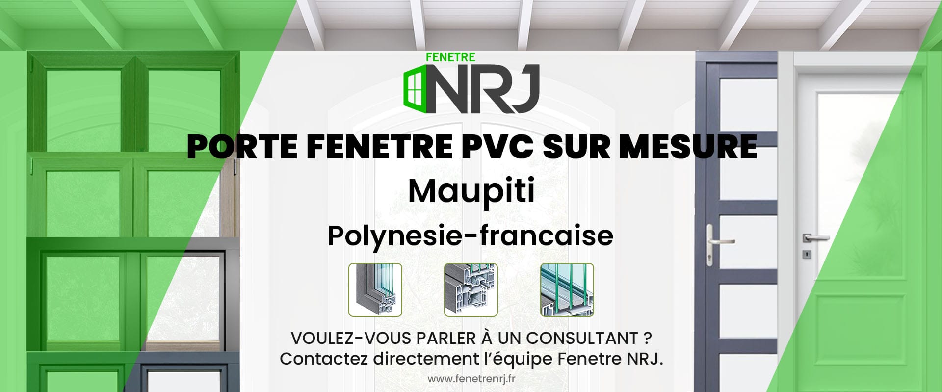 Porte fenetre PVC sur mesure Maupiti Polynesie-francaise Porte fenetre PVC sur mesure Polynesie-francaise Maupiti