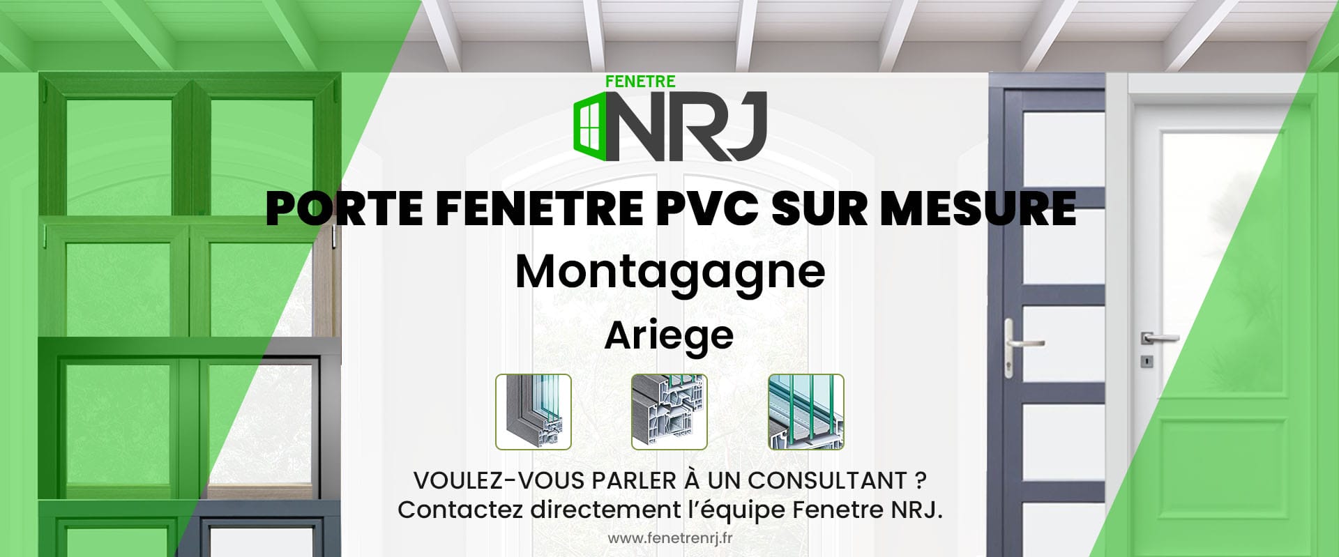 Porte fenetre PVC sur mesure Montagagne Ariege Porte fenetre PVC sur mesure Ariege Montagagne