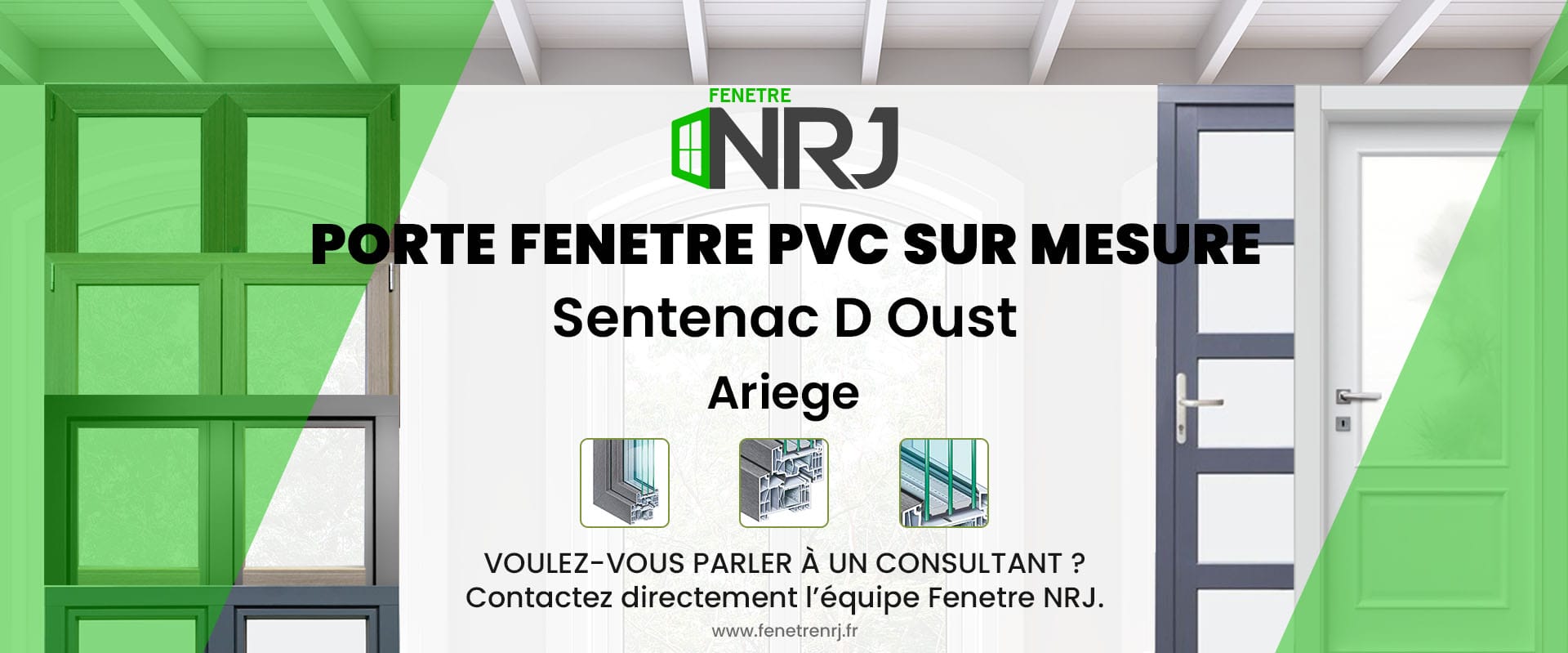 Porte fenetre PVC sur mesure Sentenac D Oust Ariege Porte fenetre PVC sur mesure Ariege Sentenac D Oust