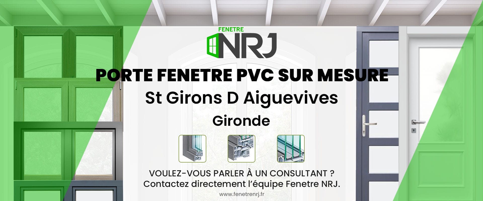 Porte fenetre PVC sur mesure St Girons D Aiguevives Gironde Porte fenetre PVC sur mesure Gironde St Girons D Aiguevives