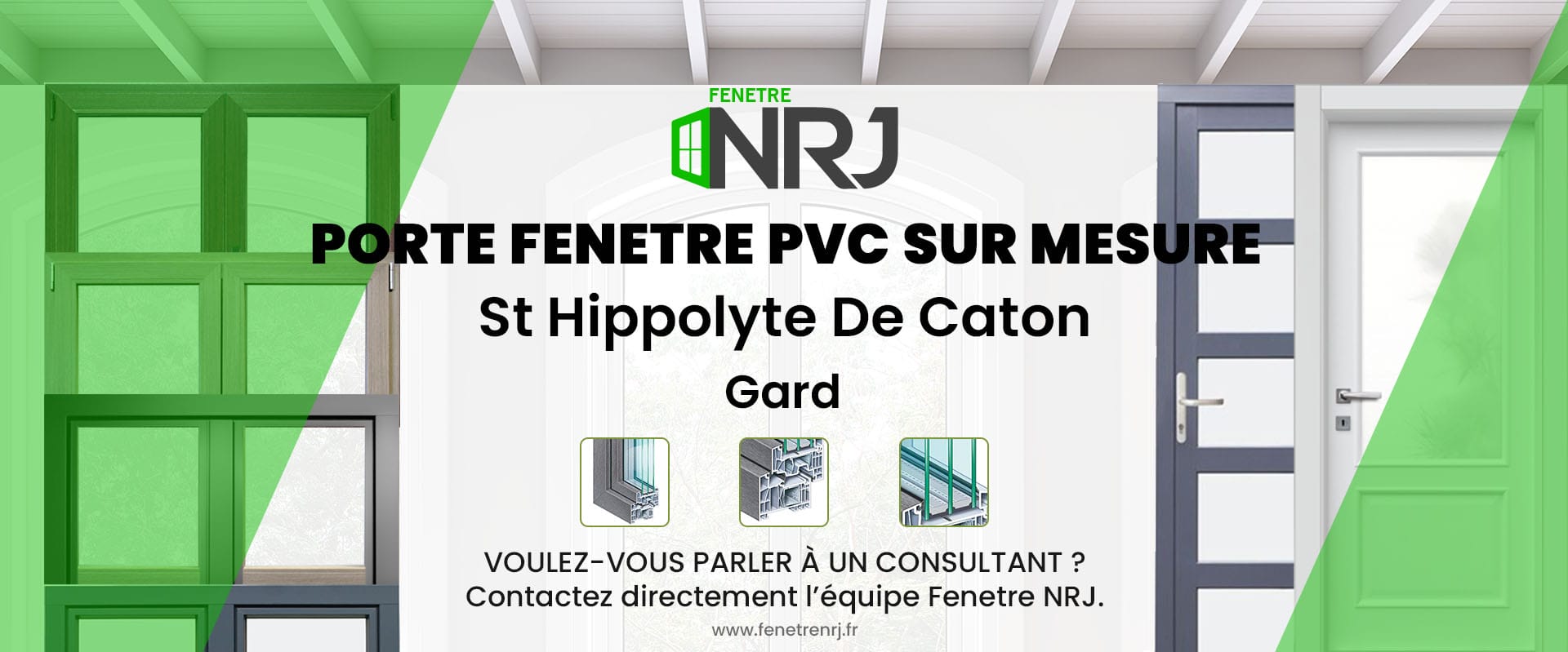 Porte fenetre PVC sur mesure St Hippolyte De Caton Gard Porte fenetre PVC sur mesure Gard St Hippolyte De Caton