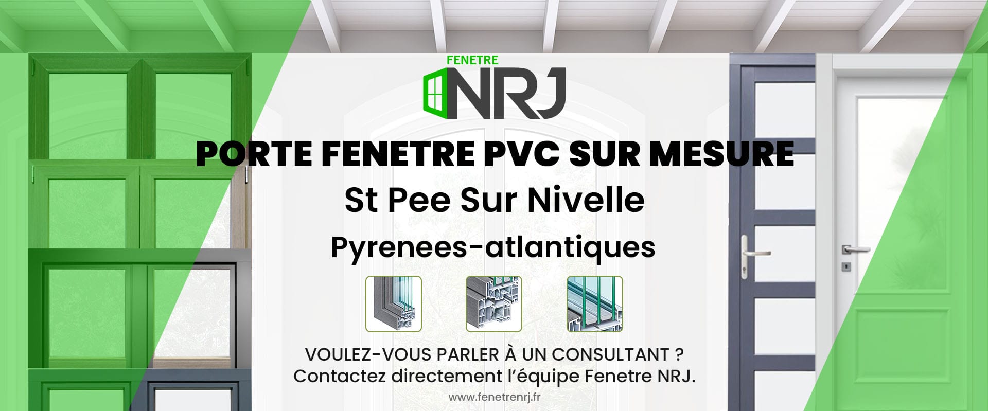 Porte fenetre PVC sur mesure St Pee Sur Nivelle Pyrenees-atlantiques Porte fenetre PVC sur mesure Pyrenees-atlantiques St Pee Sur Nivelle