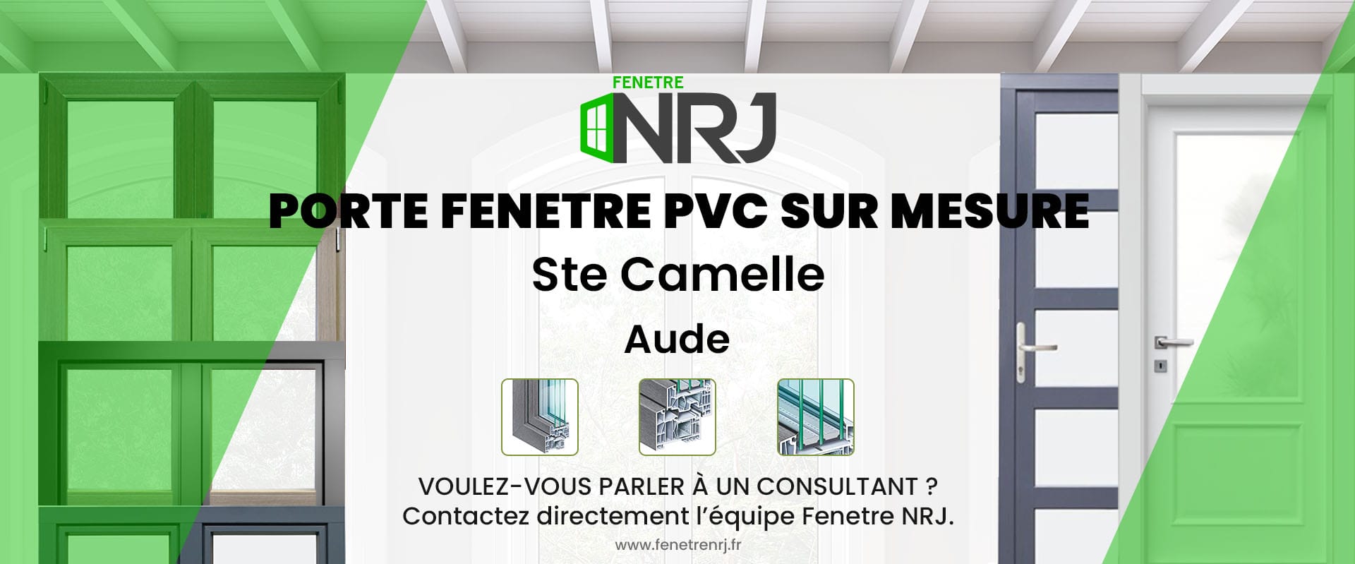 Porte fenetre PVC sur mesure Ste Camelle Aude Porte fenetre PVC sur mesure Aude Ste Camelle