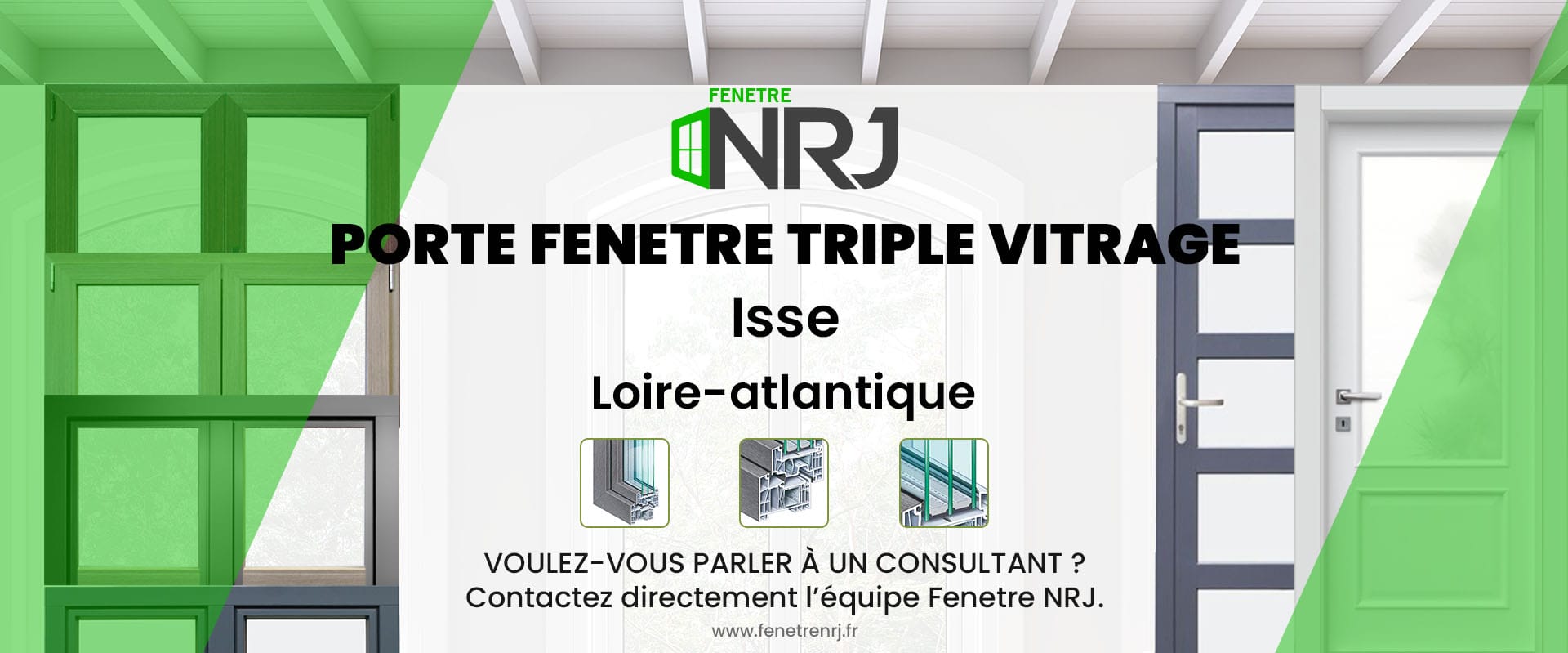 Porte fenetre triple vitrage Isse Loire-atlantique Porte fenetre triple vitrage Loire-atlantique Isse