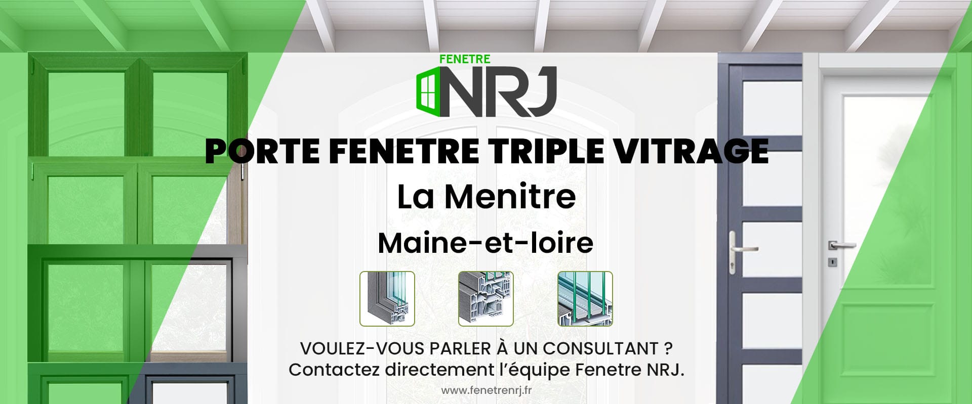 Porte fenetre triple vitrage La Menitre Maine-et-loire Porte fenetre triple vitrage Maine-et-loire La Menitre
