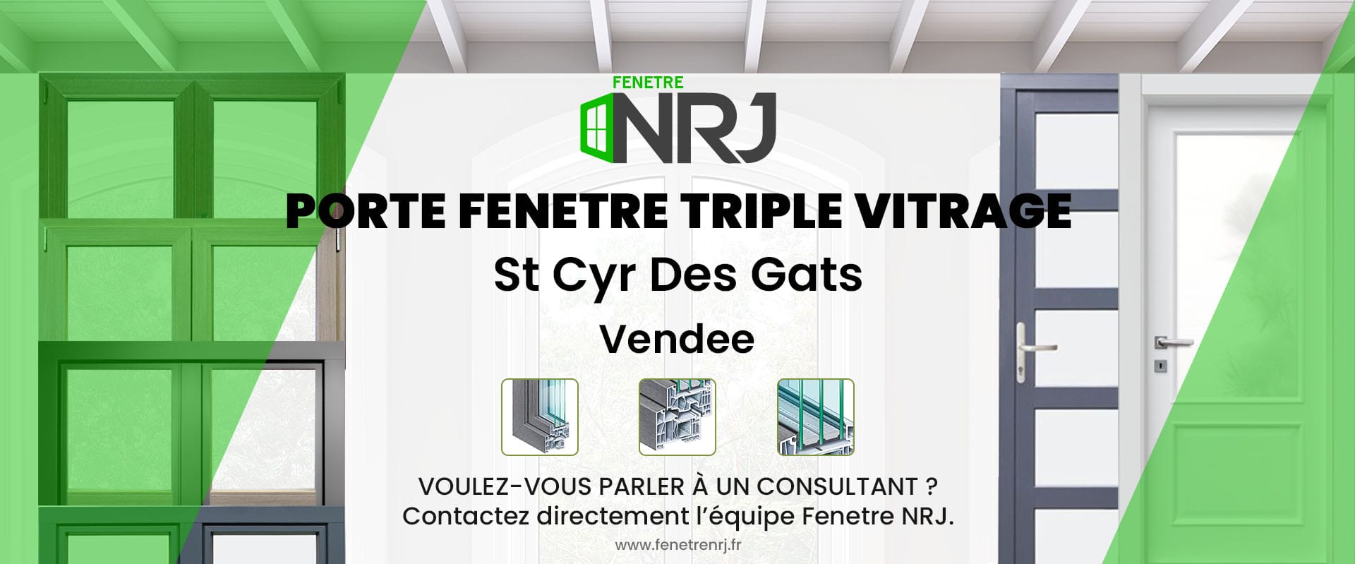 Porte fenetre triple vitrage St Cyr Des Gats Vendee Porte fenetre triple vitrage Vendee St Cyr Des Gats