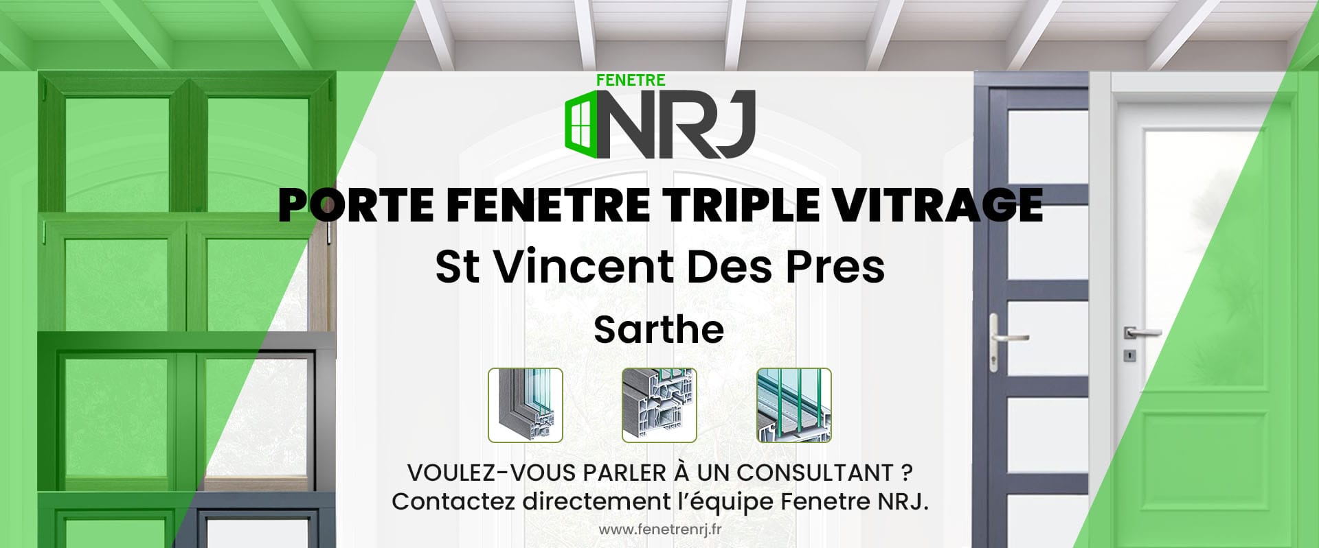 Porte fenetre triple vitrage St Vincent Des Pres Sarthe Porte fenetre triple vitrage Sarthe St Vincent Des Pres